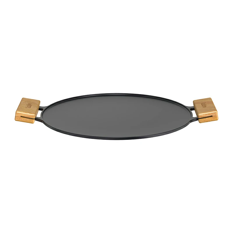 black non stick frying pan base Nonstick Black Aluminium Teppanyaki Fry Pan 35cm