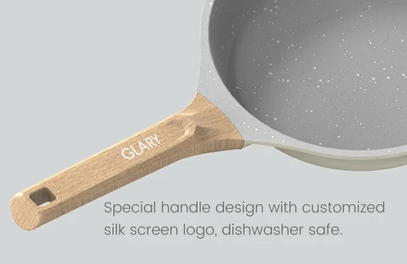 D02 Aluminum Non-stick Cookware Set Handle Design