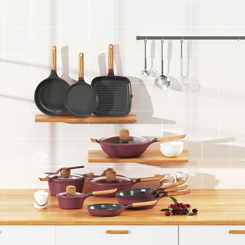 eco friendly ceramic nonstick cookware 12 piece set 12-Piece Ceramic Nonstick Cookware Set